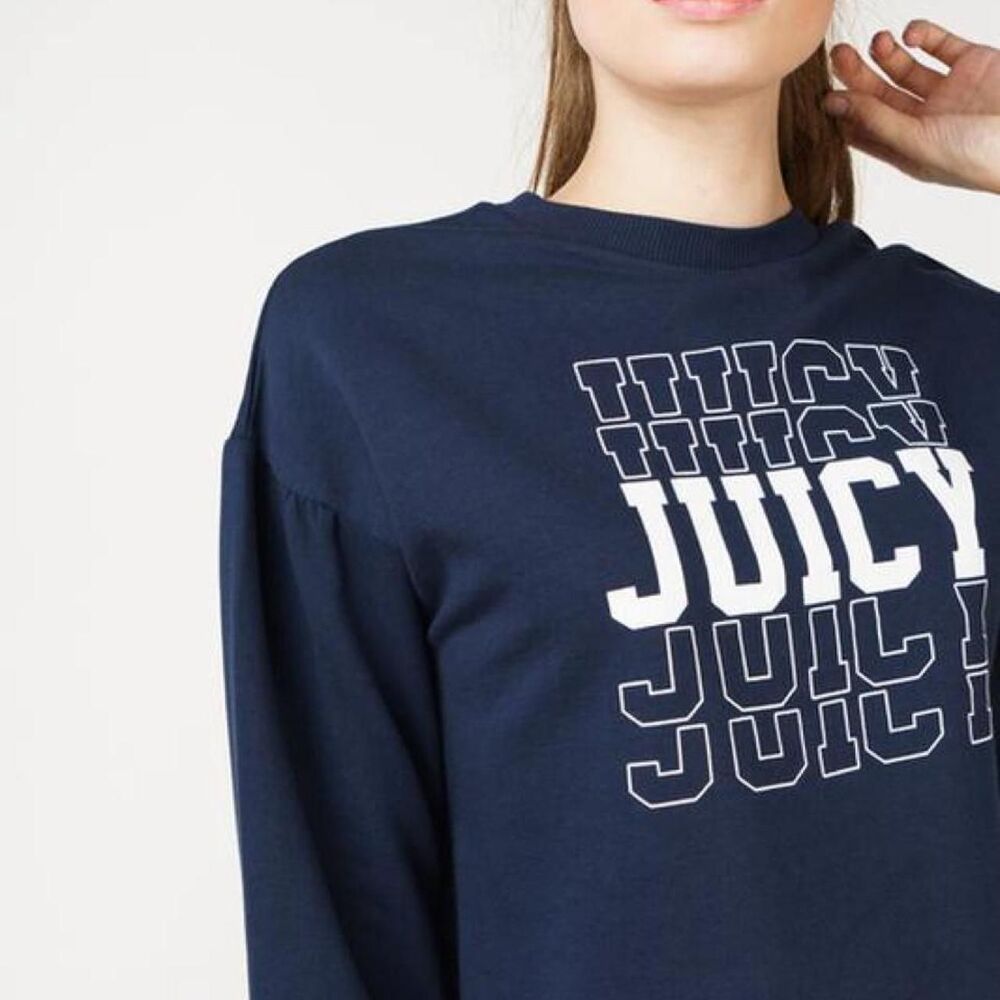 Juicy-couture Women's Navy and Blue Jumper
